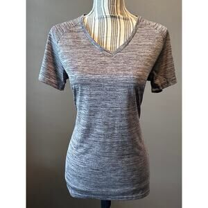 Zone Pro Gray Heather Moisture Wicking Athletic Tee Shirt Size Medium